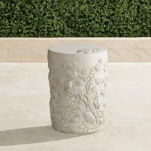 Frontgate Stone Accent Stool - NWT